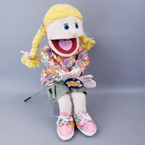 25" Cindy, Peach, Full Body, Ventriloquist Style Puppet, Silly Puppets